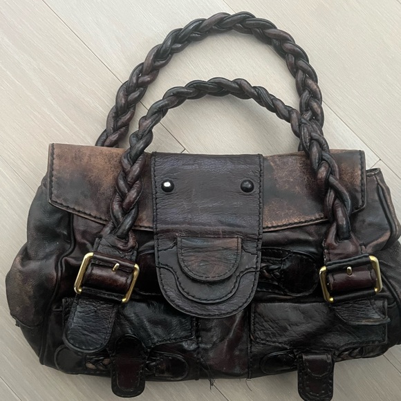 Valentino Garavani Handbags - Valentino Leather Braided Handbag